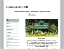 Tablet Screenshot of mountainlakesnh.com